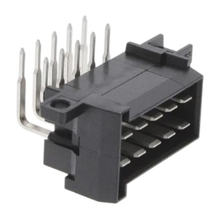 Conector Elétrico Automotivo 10 Vias Macho 90º 5mm 828801-4