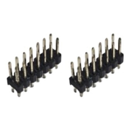 Barra Header Macho 14 Vias 2x7 Dupla Passo 2mm Ângulo 180° (BPDC-14)