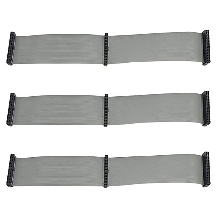 Cabo Flat 40 Vias Fêmea Triplo Conector 2mm 30cm