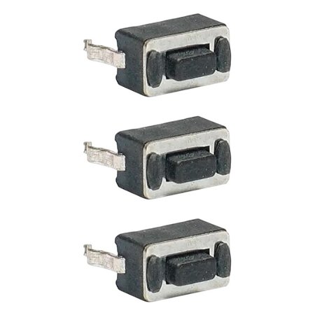 Chave Táctil 2P PTH 3x6x5mm Botão Momentâneo PCB