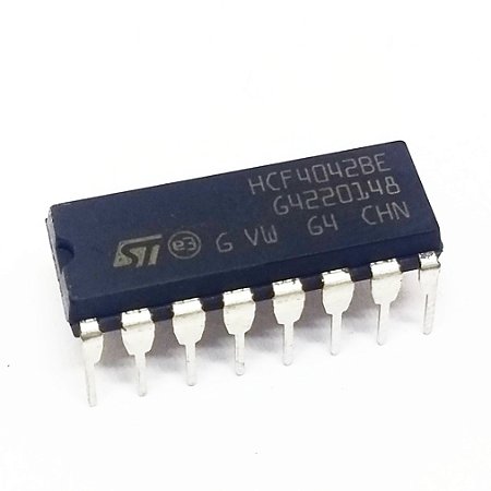 HCF4042BE CI CMOS Latch 4 Bits Tipo D DIP16 ST