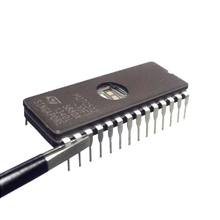 M27C512-10F1 CI Memória EPROM UV 64KB DIP-28