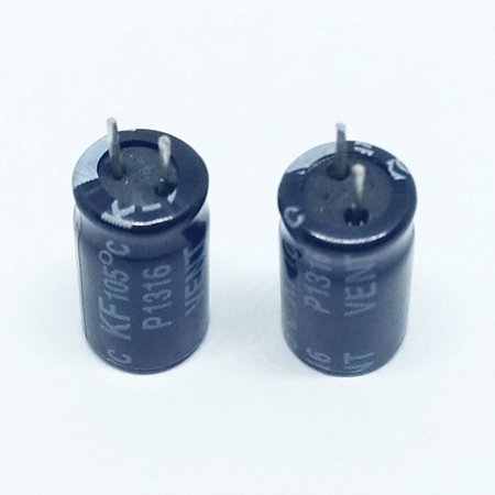 Capacitor Eletrolítico 220µF 16V 105°C Dimensão 6.3x11mm Pré-Cortado