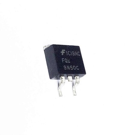 Transistor FQB9N50C MOSFET N-Channel 500V Encapsulamento TO-263-3