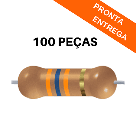 100x Resistor 36KΩ 1/3W 5% CR25 Axial
