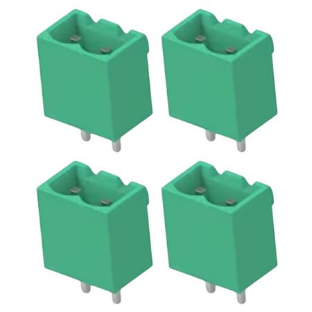 KF2EDGVC-5.08-02P Conector Borne Macho 2 Pinos Passo 5.08mm 180º