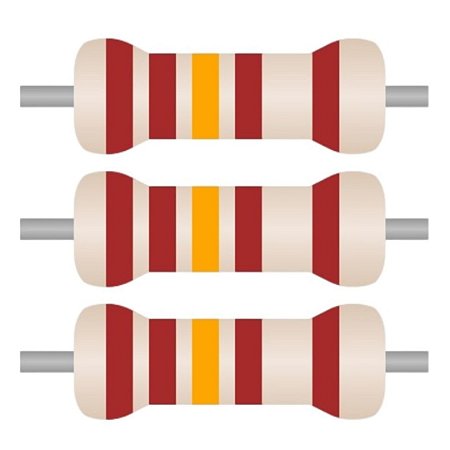 100x Resistor Axial 1K13 1% CR25 0.25W PTH
