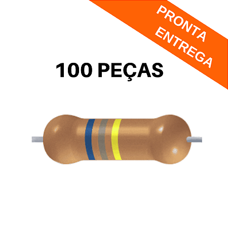 100x Resistor Axial 680K 1% CR25 0.25W PTH