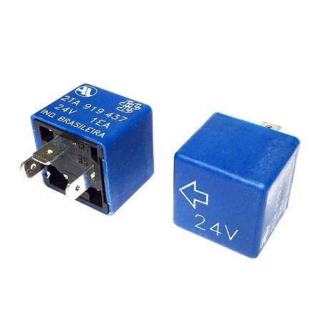Relé Auxiliar 24V Azul 3 Pinos Buzzer Sonoro 2TA919437
