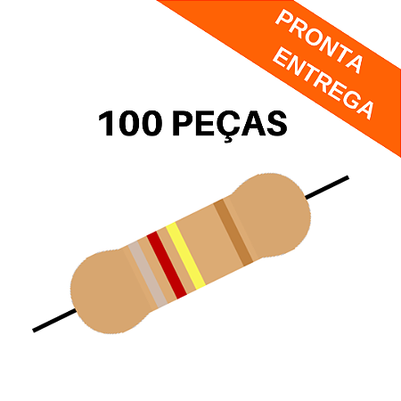 100x Resistor Axial 820K 5% CR25 0.33W