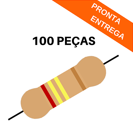 100x Resistor Axial 240K 5% CR25 0.33W