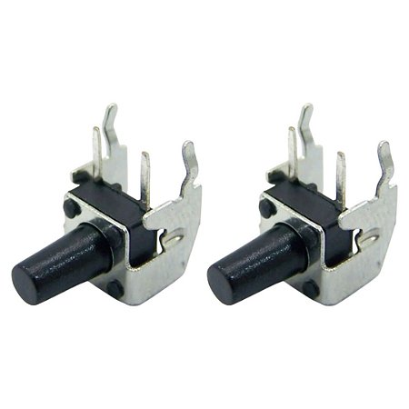Botão Táctil Momentâneo 6x6x11mm 4 Terminais PTH 90 Graus