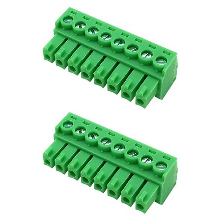 Conector KF2EDGK-3.81-08P Borne Fêmea 8 Polos 180 Graus