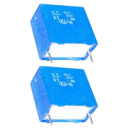 Capacitor Poliéster MKP 100K 100nF 275VAC Passo 15mm