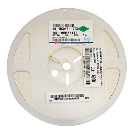 RS-05K471JT Resistor 470 Ohms SMD 0805 1/8W 5% - Rolo 5.000 Peças