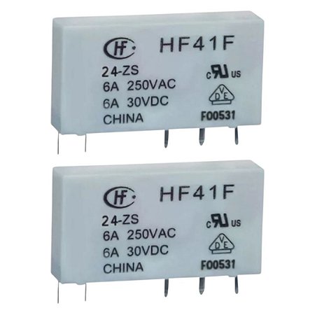 Relé de Uso Geral Hongfa HF41F 24-ZS 5 Pinos 6A SPDT