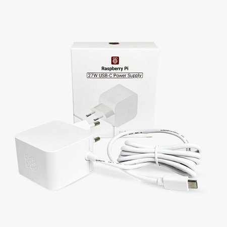 Carregador USB-C 27W para Raspberry Pi 5