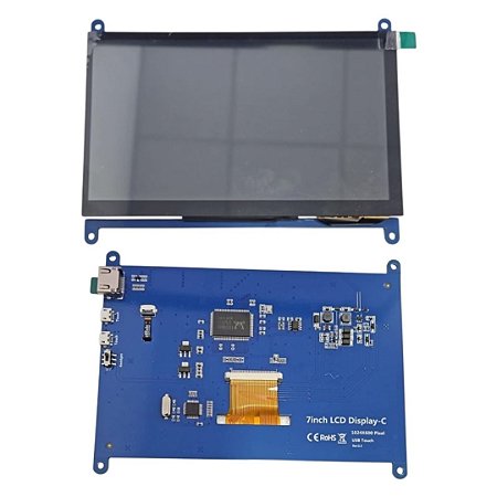 Display HMI LCD 7 Pol 1024x600 Interface MPI7002 Versão V2.8