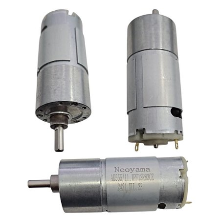 Motor DC 12V com Caixa de Redução 83RPM Torque 11,10 KGF.CM