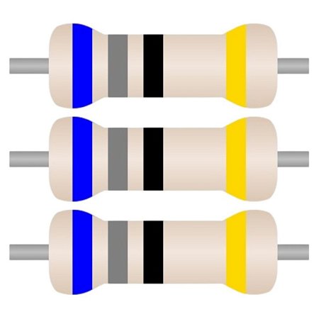 100x Resistor 68 Ohms 1/4W Axial CR25 Tolerância 5%