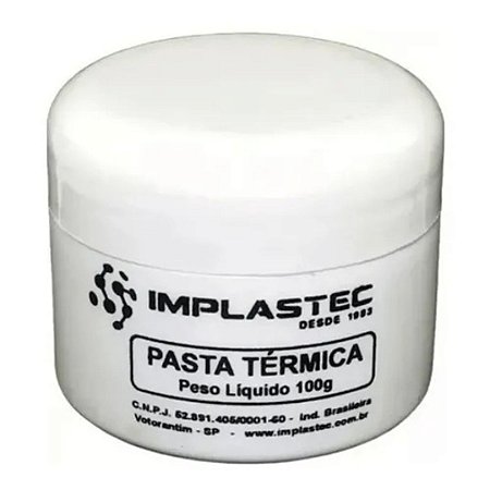 Pasta Térmica Branca Implastec 100G