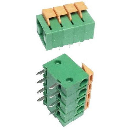 Conector Terminal Block 4x2 Vias 90º ETB6504