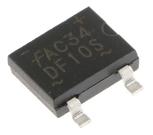 Ponte de Diodos DF10S Encapsulamento SDIP-4