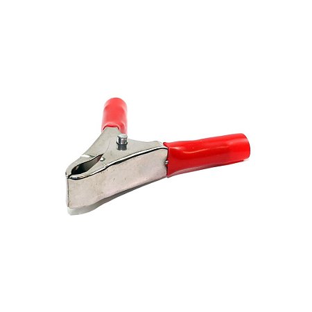 Garra Elétrica Jacaré 55mm Vermelha ZX