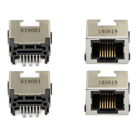 Conector de Rede RJ45 Blindado 8P8C Horizontal 90° (2RJ1650-010111F)