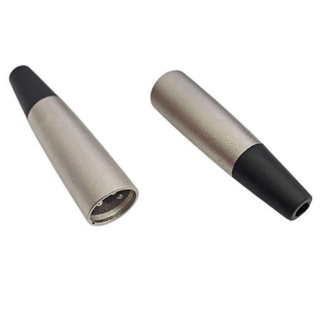 Conector Canon XLR Macho 3 Terminais M1 para Microfone e Áudio