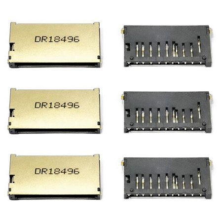 Slot para Cartão SD 11 Vias Push-In Sem Ejetor 2,8mm 43-42916-01001RHF