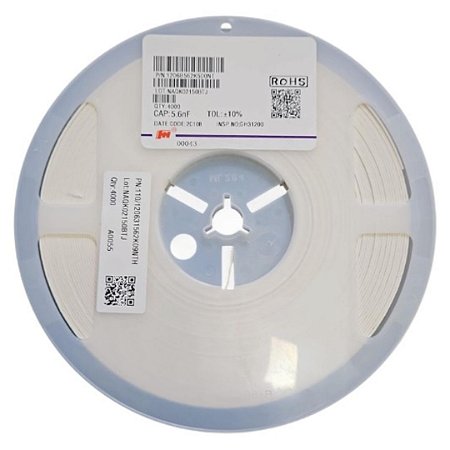 1206B562K500NT - Rolo 4.000 Peças - Capacitor Cerâmico 5.6nF 50V 1206