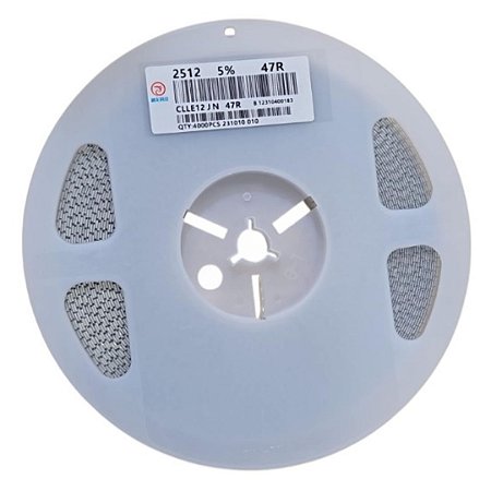Rolo com 4.000 Resistor SMD 47 Ohms 2512 1W Tolerância 5% CLLE12JN47R