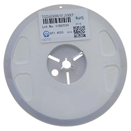 Capacitor 100pF 50V 0603 C0G (TCC0603C0G101J500CT) - Rolo 4 Mil Peças