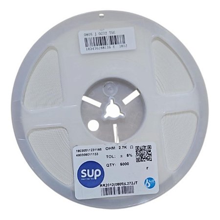 Resistor Chip SMD 2.7K 0805 5% RR2012(0805)L272JT - Rolo 5.000 Peças