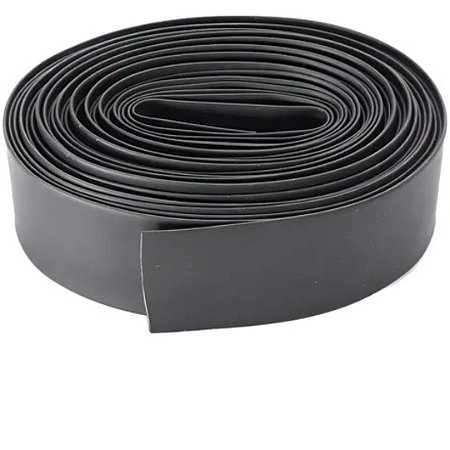 Espaguete Retrátil 20mm Preto Alta Temperatura 125°C
