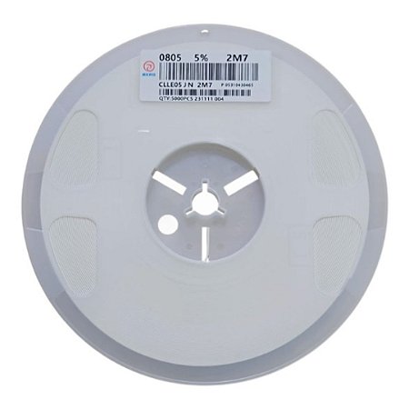 Resistor Chip SMD 2.7M 0805 1/8W 5% CLLE05JN 2M7 - Rolo 5.000 Peças