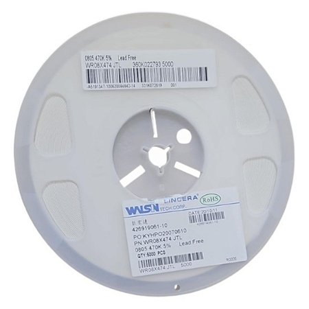 Resistor Chip SMD 470K 0805 0,125W 5% WR08X474 JTL - Rolo 5.000 Peças