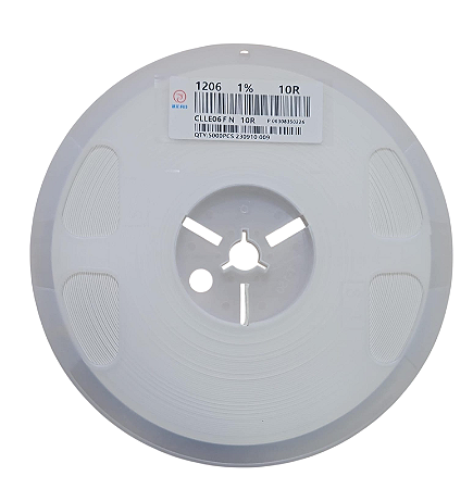 CLLE06FN10R Resistor Chip SMD 10R 1206 Precisão 1% - Rolo 5.000 Peças