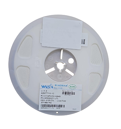 Rolo 5000x Resistor SMD 270Ω 0805 1/8 Watt 5% Código WR08X271 JTL