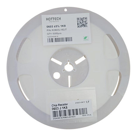 RI0603L182JT Resistor SMD 1,8KΩ 5% 0603 1/10W - 5.000 Peças