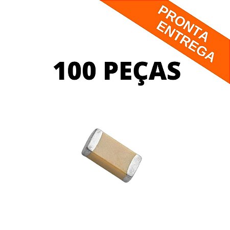 100x Capacitor MLCC 39pF 50V 0402 Precisão 5%