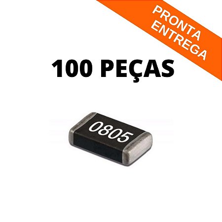 100x Resistor SMD 220KΩ 0805 Precisão 1%