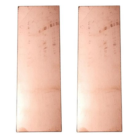Placa Cobreada Virgem Fenolite/Fibra Face Única 50x150mm
