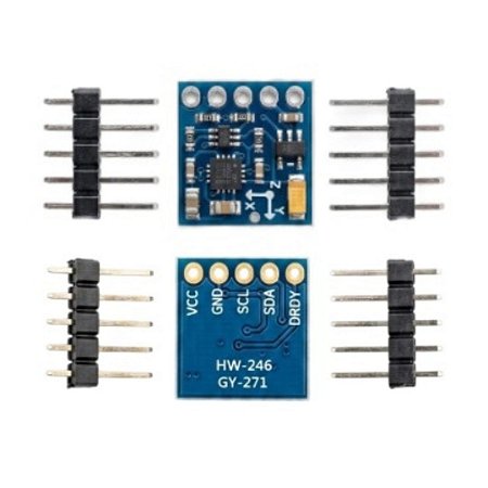 Módulo Compass Eletrônico HMC5883L Sensor Magnético Triaxial I2C