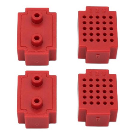 Breadboard Mini 25 Pontos Cor Vermelha para Testes Eletrônicos