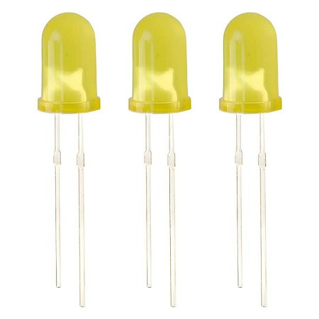LED Indicador Amarelo 5mm 16mcd Through Hole MIC CLL50531