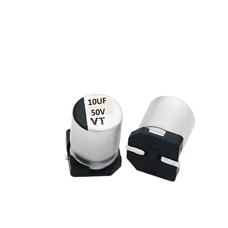 Capacitor SMD 10µF 50V Eletrolítico 6.3x5.5mm Capxon