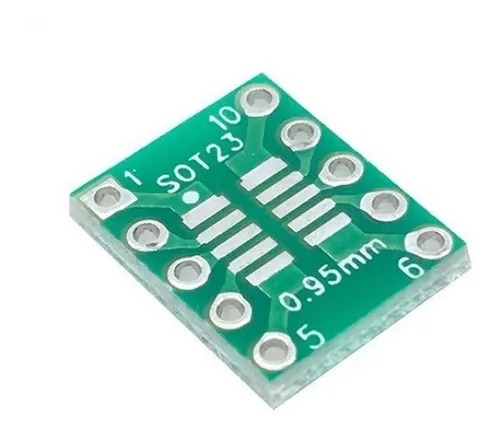 Placa Conversora SOT-23 MSOP-10 SOP-10 para DIP Universal 1x1,3cm