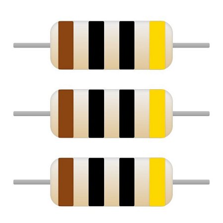 Resistor 10R Filme Carbono Mini Axial 1/6W 5% - Pacote com 100 Peças